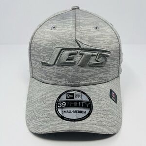 New Era 39THIRTY NFL New York Jets‎ Heather Gray Fitted Hat Cap Mens Size S/M
